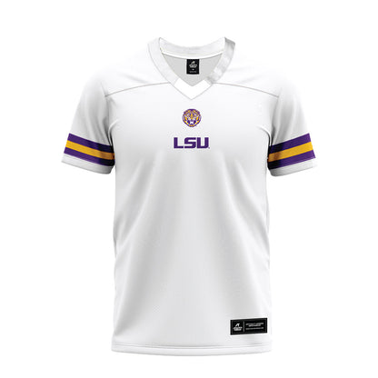 LSU - NCAA Football : David Kency Jr - White Premium Football Jersey-0