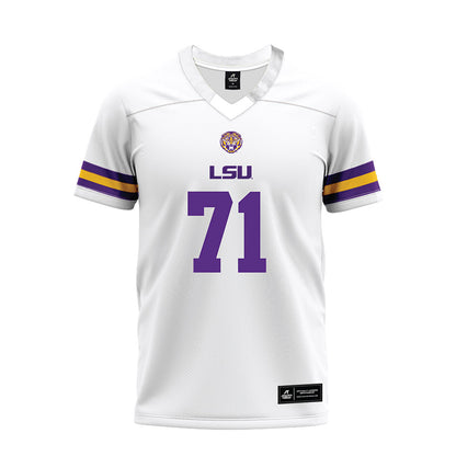 LSU - NCAA Football : Brysten Martinez - White Premium Football Jersey-0