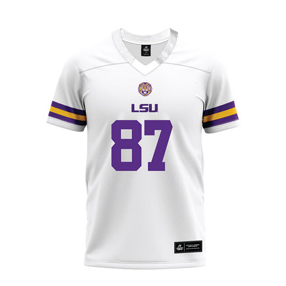 LSU - NCAA Football : JC Anderson - White Premium Football Jersey-0