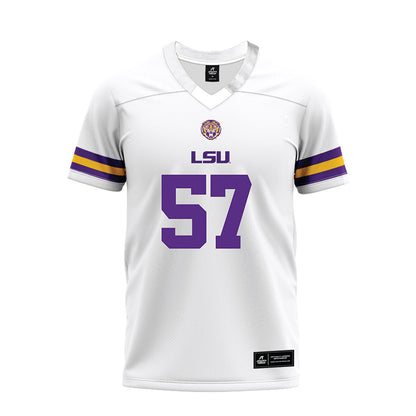 LSU - NCAA Football : Jakolby Jones - White Premium Football Jersey-0