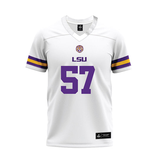 LSU - NCAA Football : Jakolby Jones - White Premium Football Jersey-0