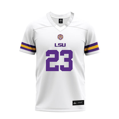 LSU - NCAA Football : Stacy Gage - White Premium Football Jersey-0