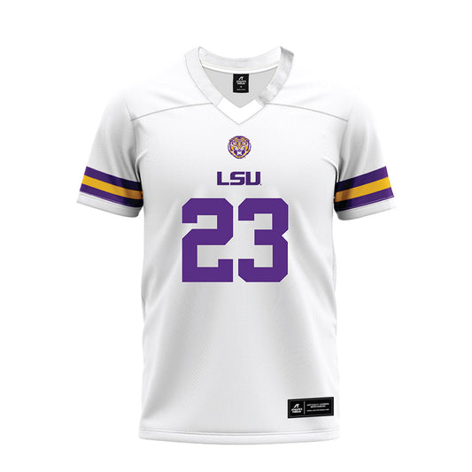 LSU - NCAA Football : Stacy Gage - White Premium Football Jersey-0