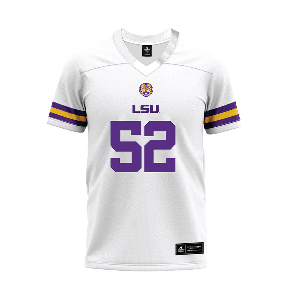 LSU - NCAA Football : Jaquan Sprinkle - White Premium Football Jersey-0