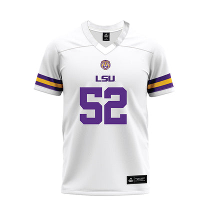 LSU - NCAA Football : Jaquan Sprinkle - White Premium Football Jersey-0