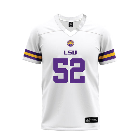 LSU - NCAA Football : Jaquan Sprinkle - White Premium Football Jersey-0