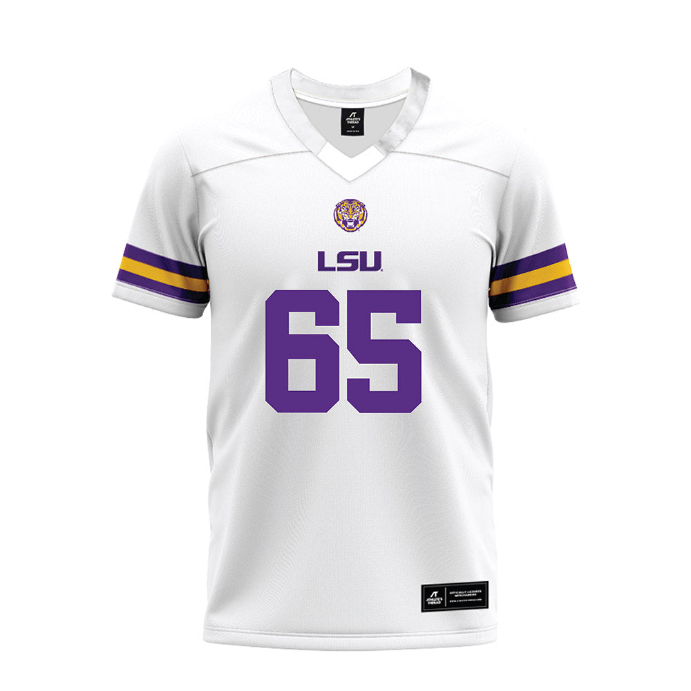 LSU - NCAA Football : Sean Thompkins - White Premium Football Jersey-0