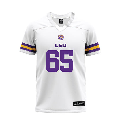 LSU - NCAA Football : Sean Thompkins - White Premium Football Jersey-0