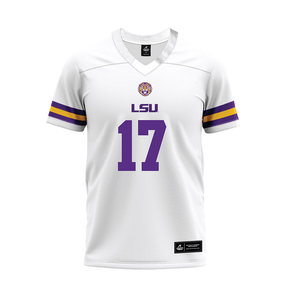 LSU - NCAA Football : Winston Watkins - White Premium Football Jersey-0