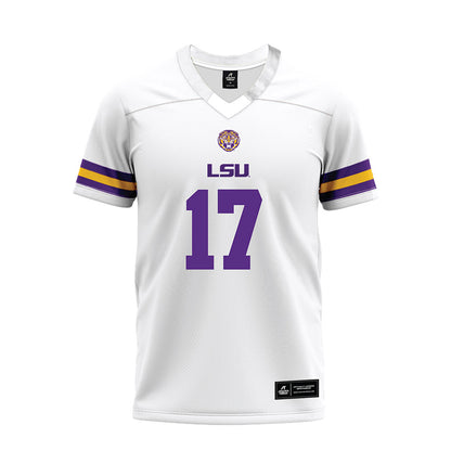LSU - NCAA Football : Winston Watkins - White Premium Football Jersey-0