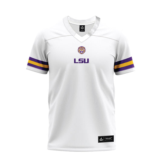 LSU - NCAA Football : Malachi Thomas - White Premium Football Jersey-0
