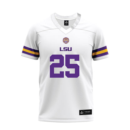 LSU - NCAA Football : Aiden Hall - White Premium Football Jersey-0