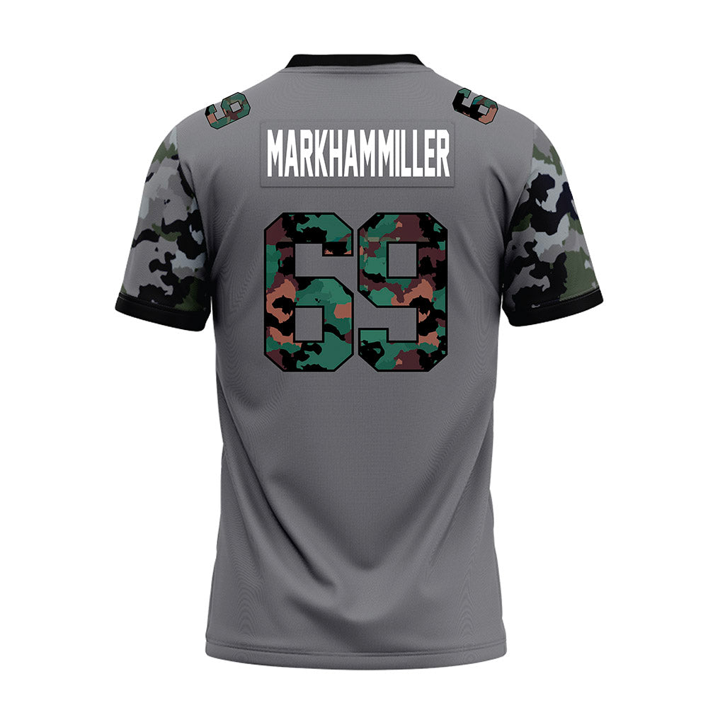 Towson - NCAA Football : Ian Markham-Miller - Dark Grey Premium Football Jersey