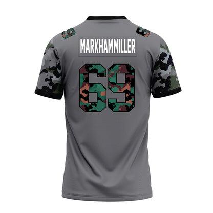 Towson - NCAA Football : Ian Markham-Miller - Dark Grey Premium Football Jersey