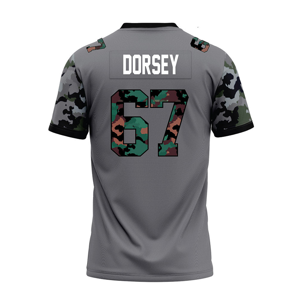 Towson - NCAA Football : Chase Dorsey - Dark Grey Premium Football Jersey-1