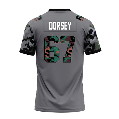 Towson - NCAA Football : Chase Dorsey - Dark Grey Premium Football Jersey-1