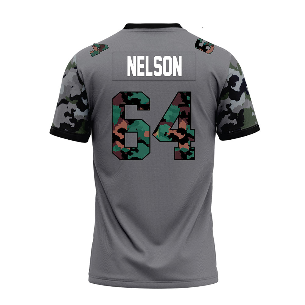 Towson - NCAA Football : Joden Nelson - Dark Grey Premium Football Jersey-1