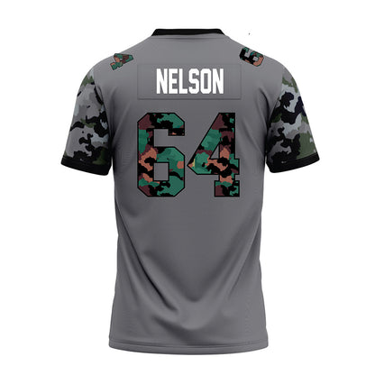 Towson - NCAA Football : Joden Nelson - Dark Grey Premium Football Jersey-1
