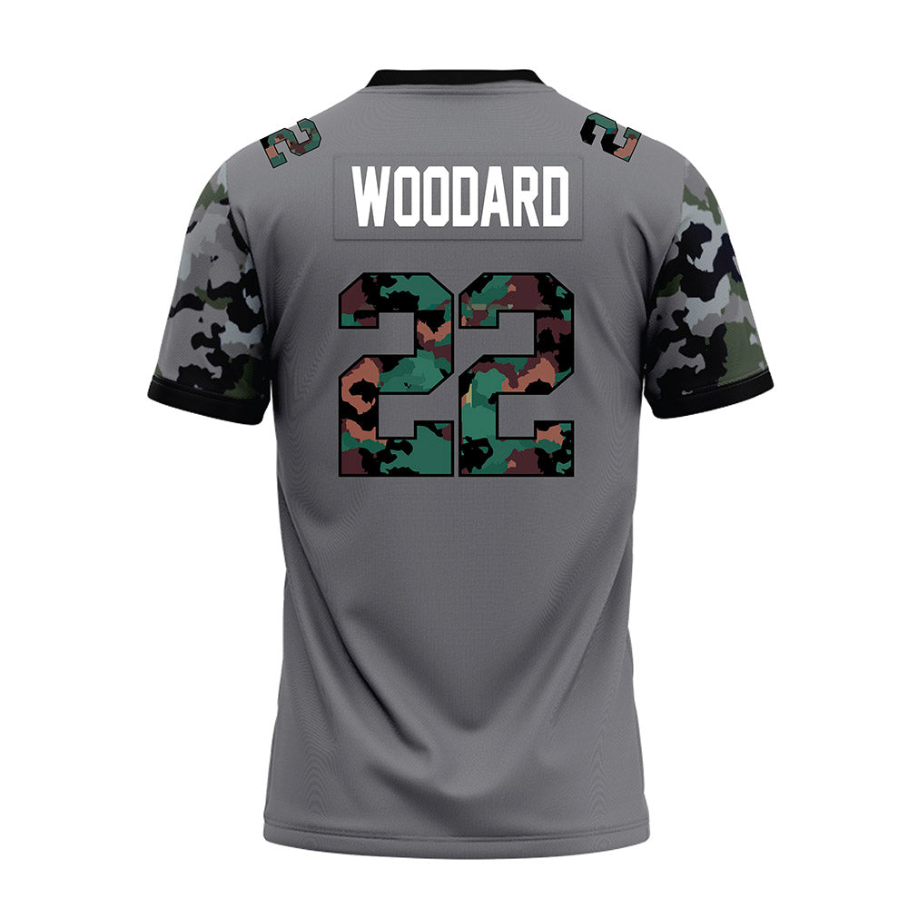 Towson - NCAA Football : Weston Woodard - Dark Grey Premium Football Jersey-1