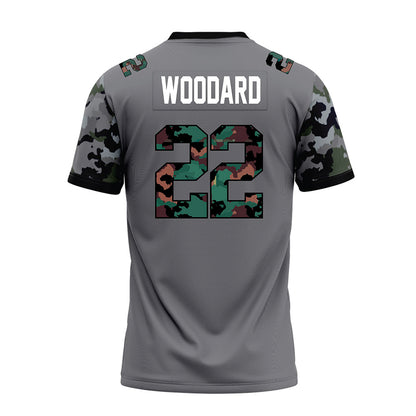Towson - NCAA Football : Weston Woodard - Dark Grey Premium Football Jersey-1