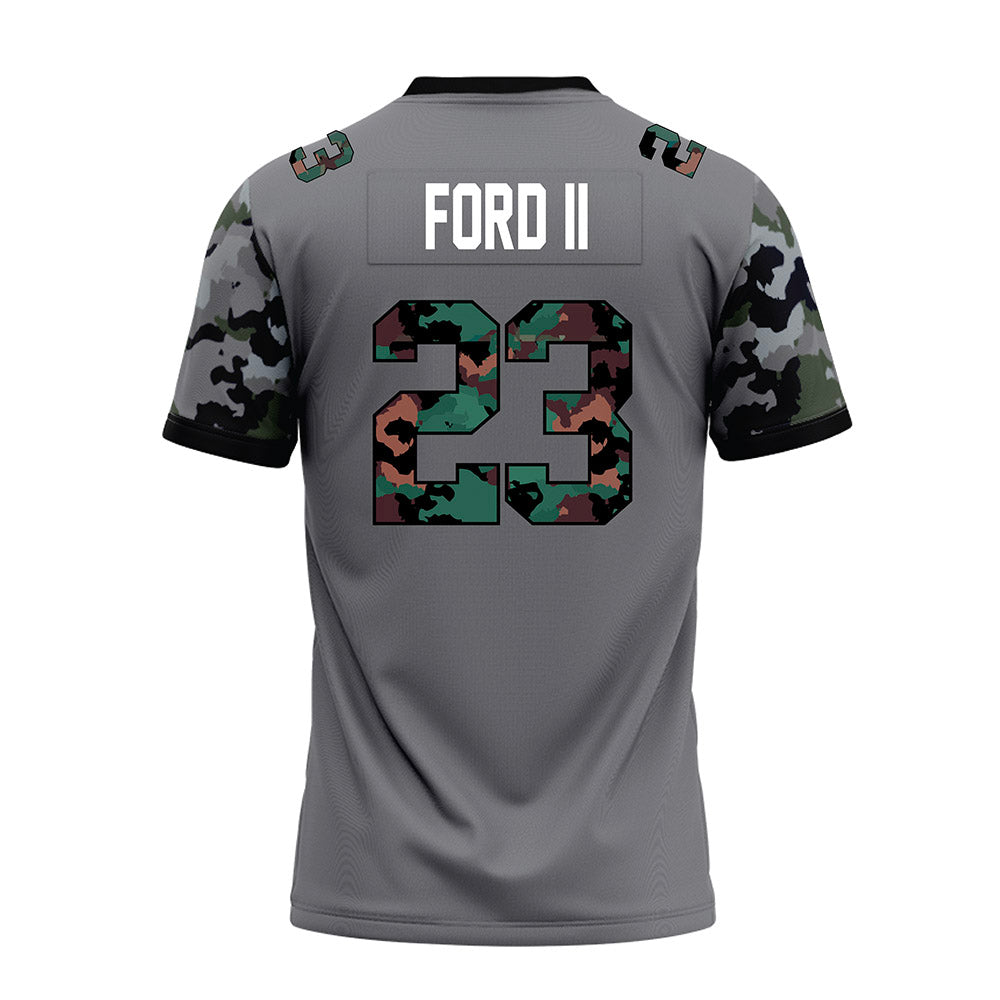 Towson - NCAA Football : JaVon Ford II - Dark Grey Premium Football Jersey-1