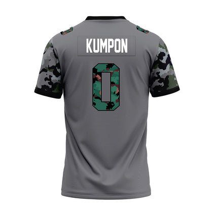 Towson - NCAA Football : Ben Kumpon - Dark Grey Premium Football Jersey-1