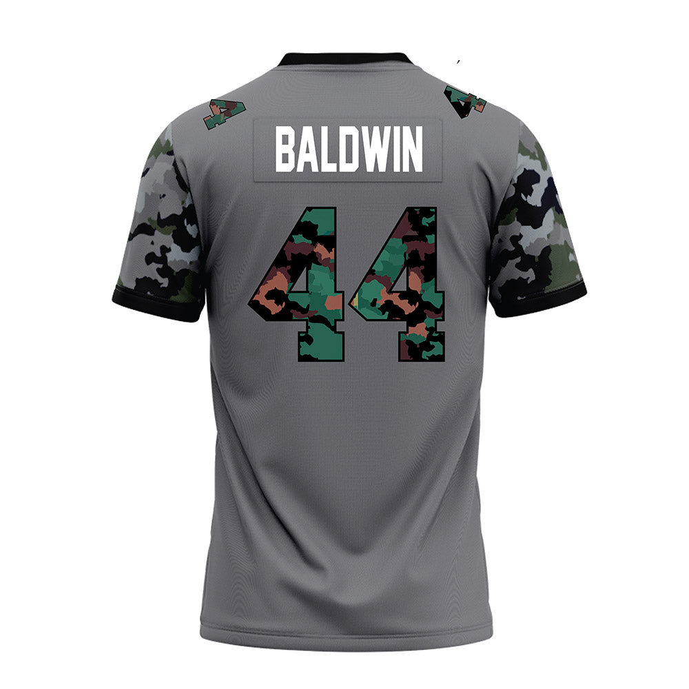 Towson - NCAA Football : Luke Baldwin - Dark Grey Premium Football Jersey-1