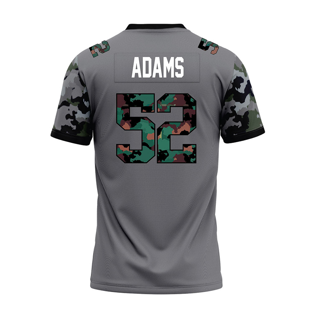 Towson - NCAA Football : RJ Adams - Dark Grey Premium Football Jersey-1