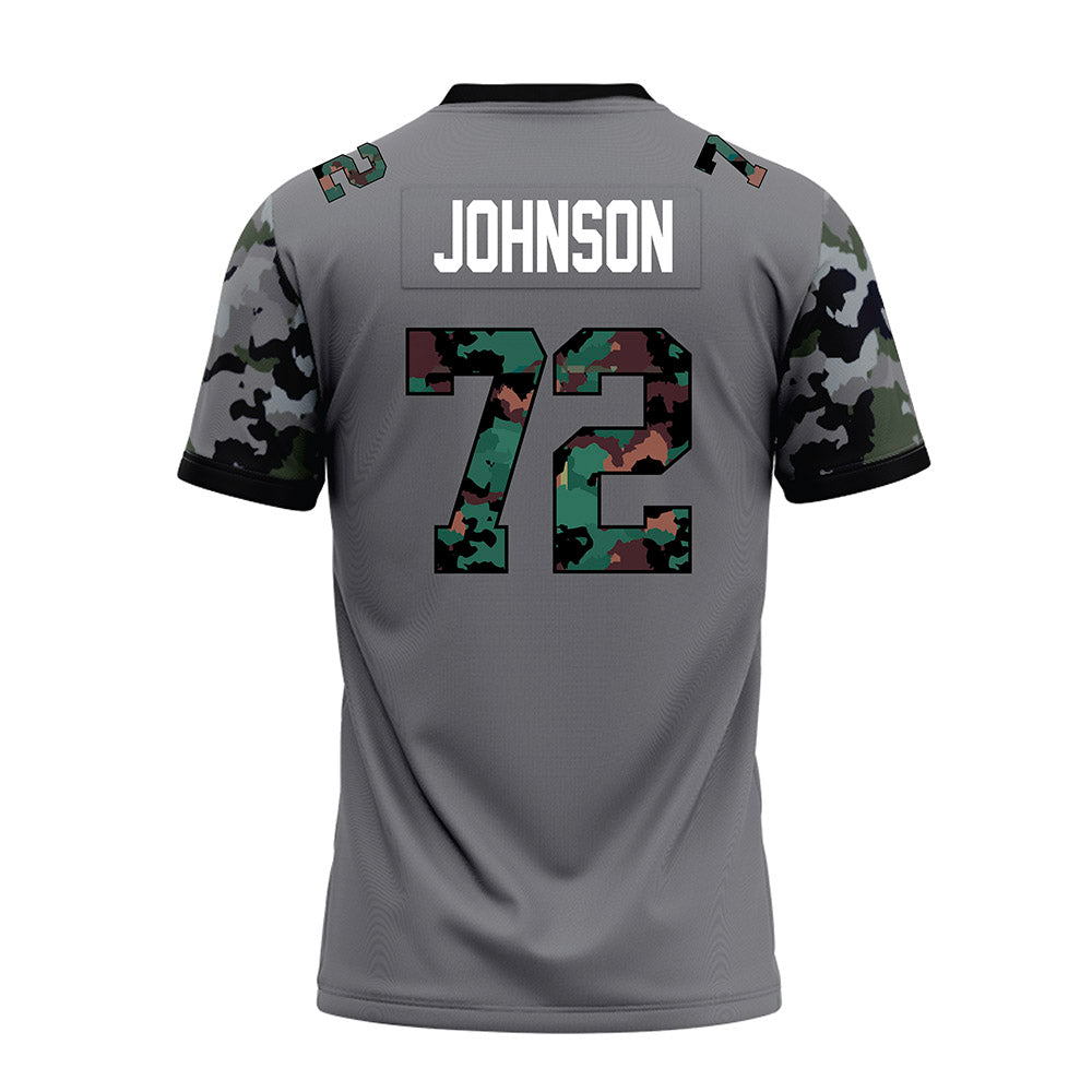 Towson - NCAA Football : Aidan Johnson - Dark Grey Premium Football Jersey-1