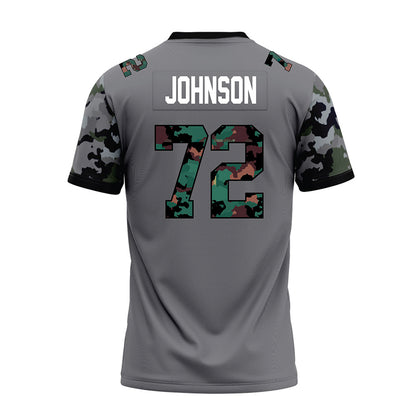 Towson - NCAA Football : Aidan Johnson - Dark Grey Premium Football Jersey-1