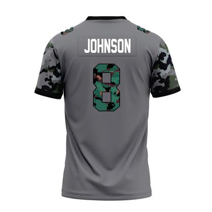 Towson - NCAA Football : Jaydyn Johnson - Dark Grey Premium Football Jersey-1