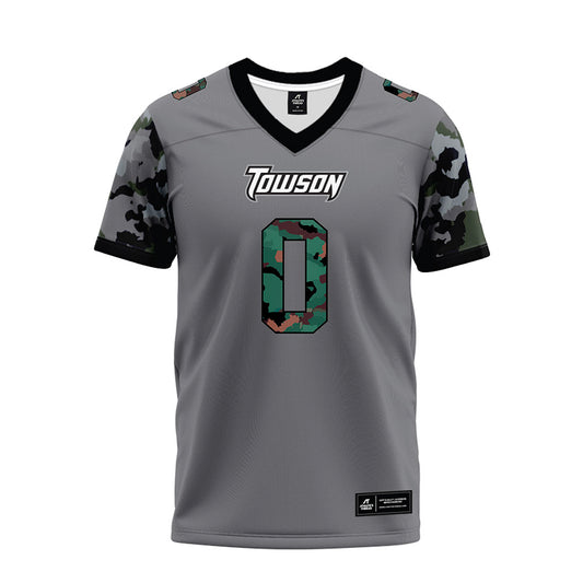 Towson - NCAA Football : Ben Kumpon - Dark Grey Premium Football Jersey-0