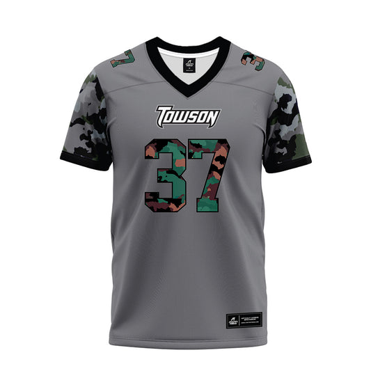 Towson - NCAA Football : Jai Nettles - Dark Grey Premium Football Jersey-0