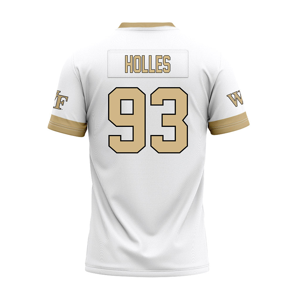 Wake Forest - NCAA Football : Cade Holles - White Premium Football Jersey-1