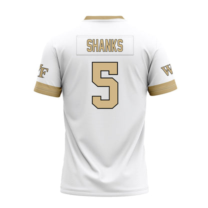Wake Forest - NCAA Football : Kam Shanks - White Premium Football Jersey-1