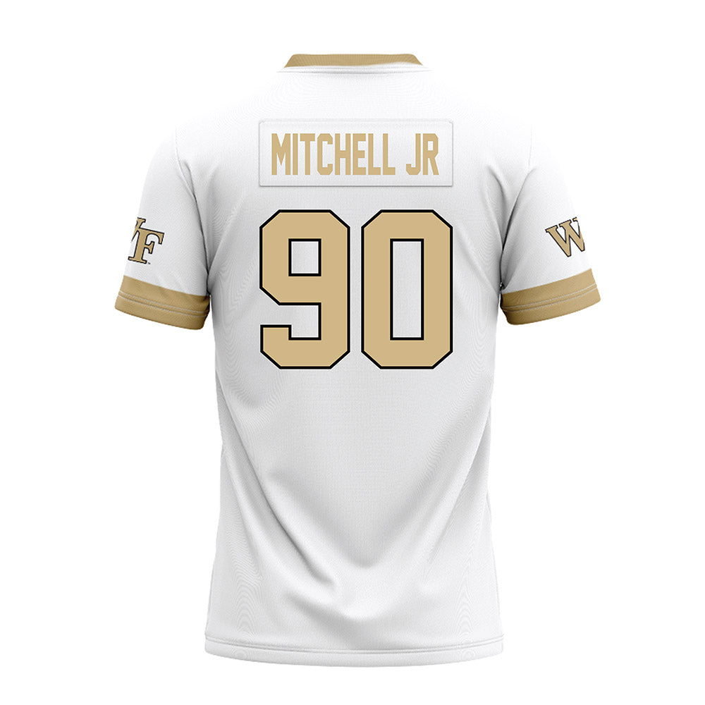 Wake Forest - NCAA Football : Sydir Mitchell jr - White Premium Football Jersey-1