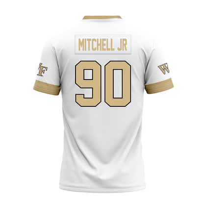 Wake Forest - NCAA Football : Sydir Mitchell jr - White Premium Football Jersey-1