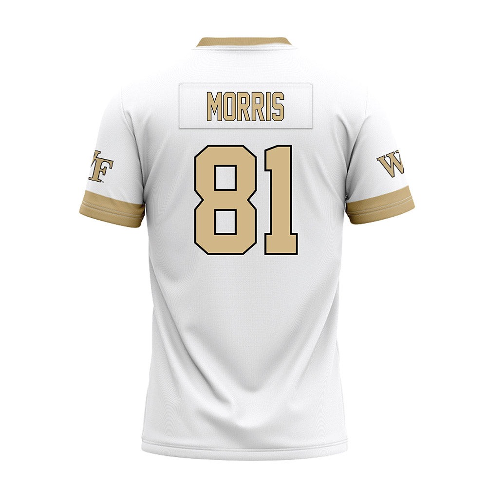 Wake Forest - NCAA Football : Landon Morris - White Premium Football Jersey-1
