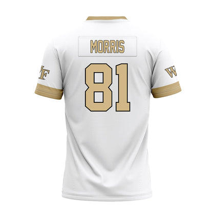 Wake Forest - NCAA Football : Landon Morris - White Premium Football Jersey-1