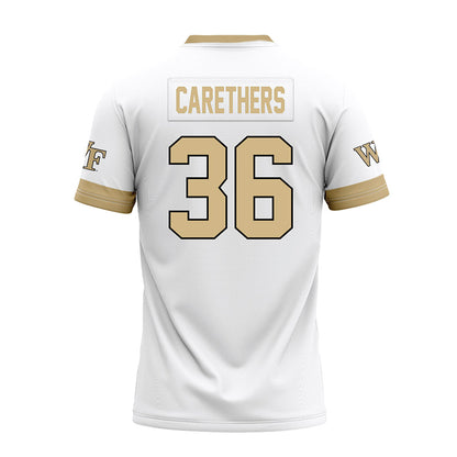 Wake Forest - NCAA Football : Seth Carethers - White Premium Football Jersey-1