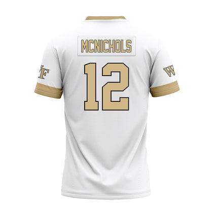 Wake Forest - NCAA Football : Tylan McNichols - White Premium Football Jersey-1