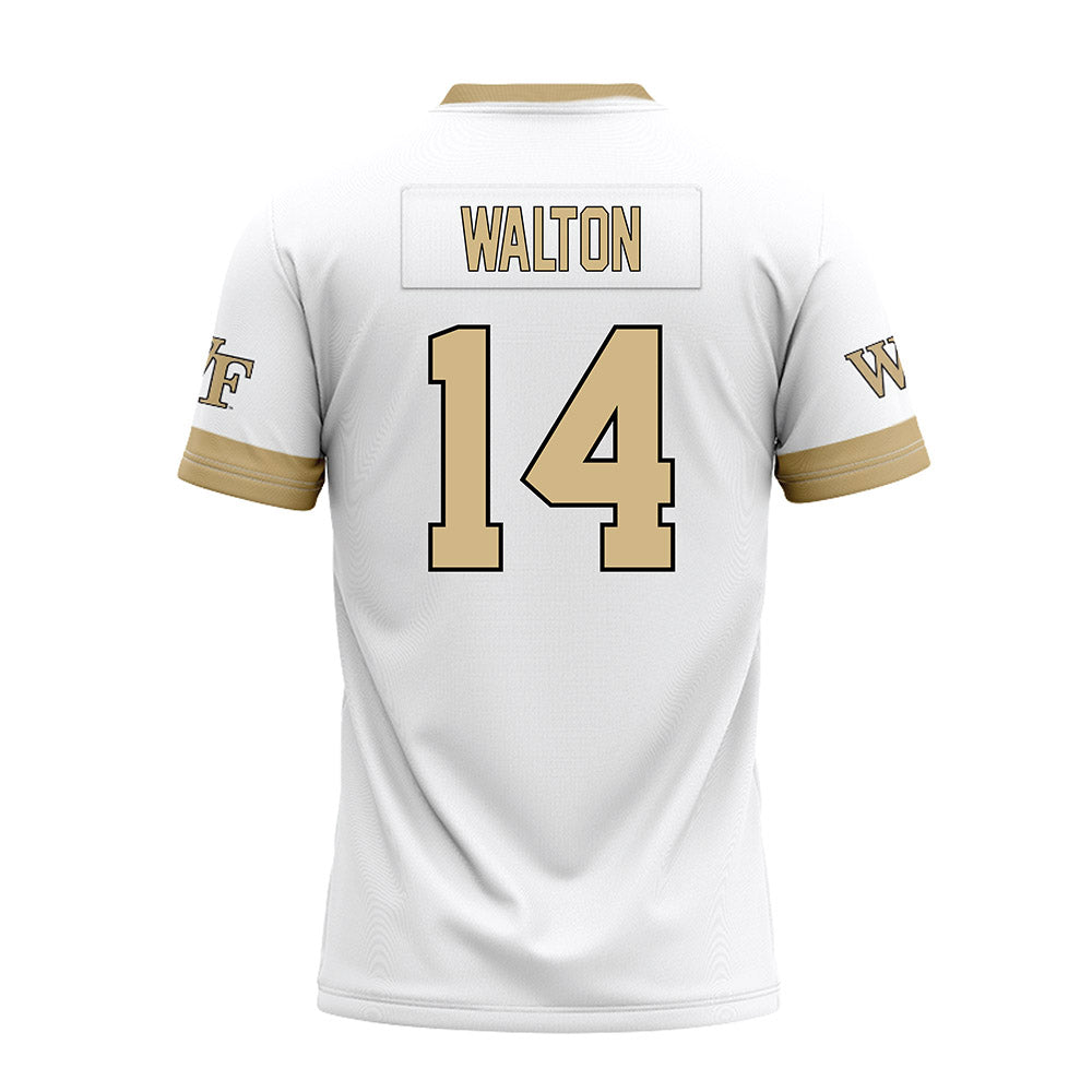 Wake Forest - NCAA Football : Tyler Walton - White Premium Football Jersey-1