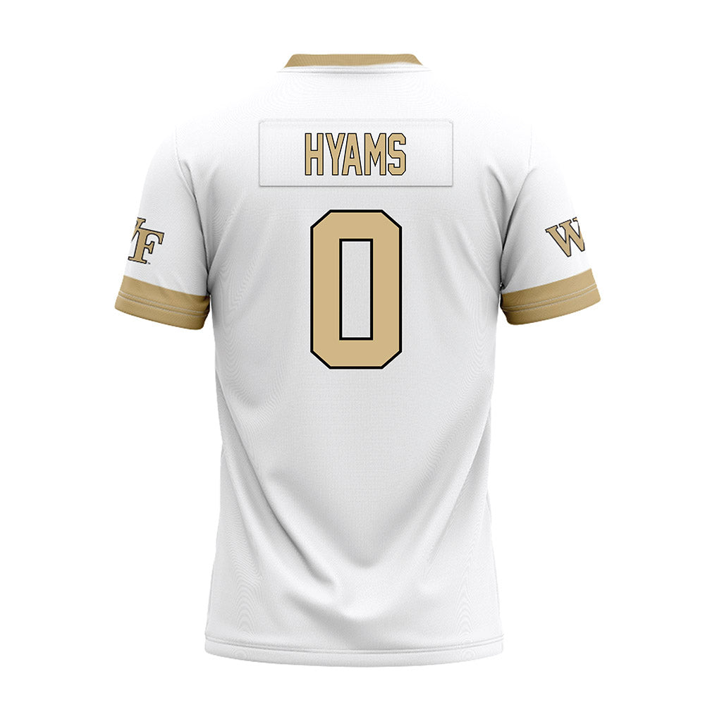 Wake Forest - NCAA Football : Ethan Hyams - White Premium Football Jersey-1