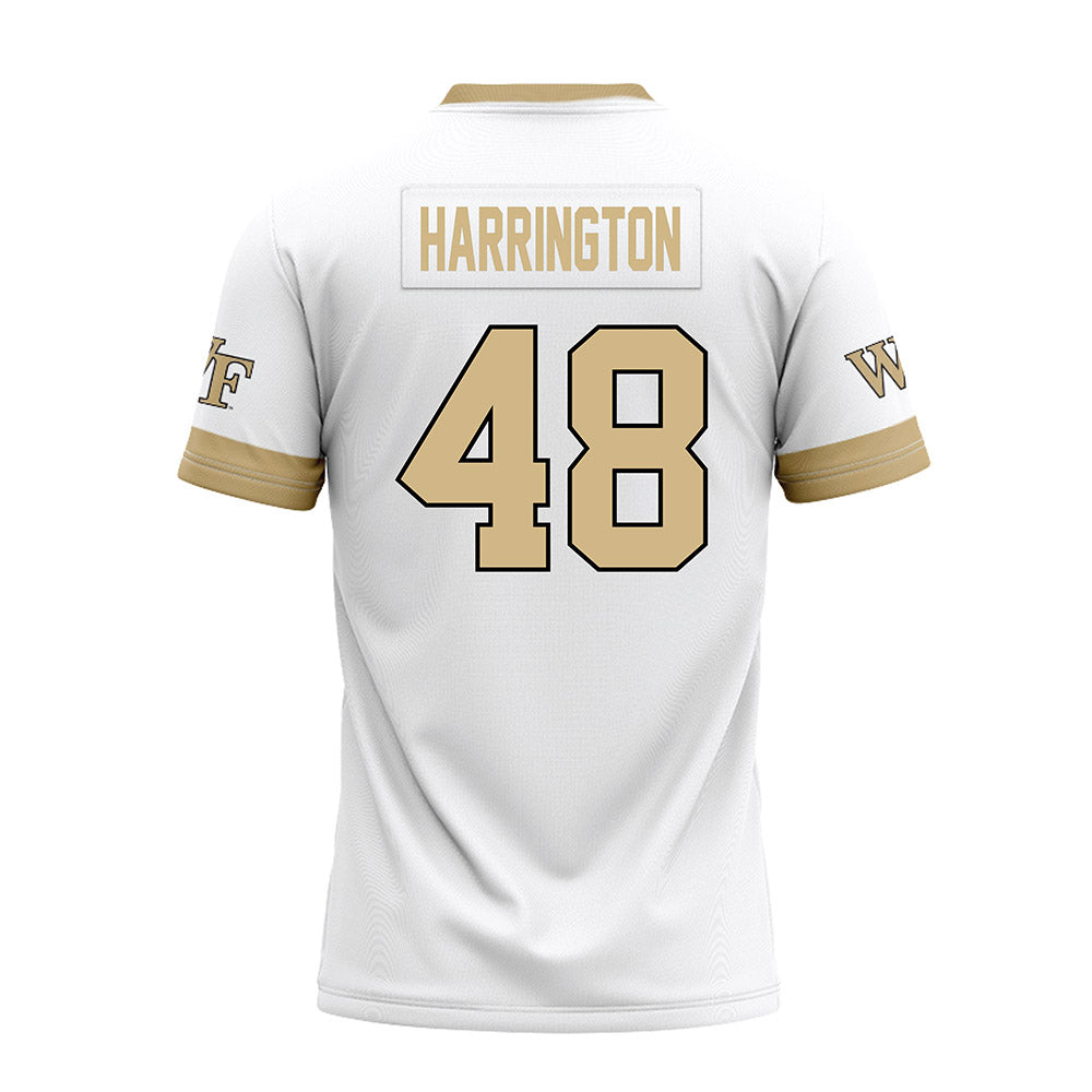 Wake Forest - NCAA Football : Ryan Harrington - White Premium Football Jersey-1