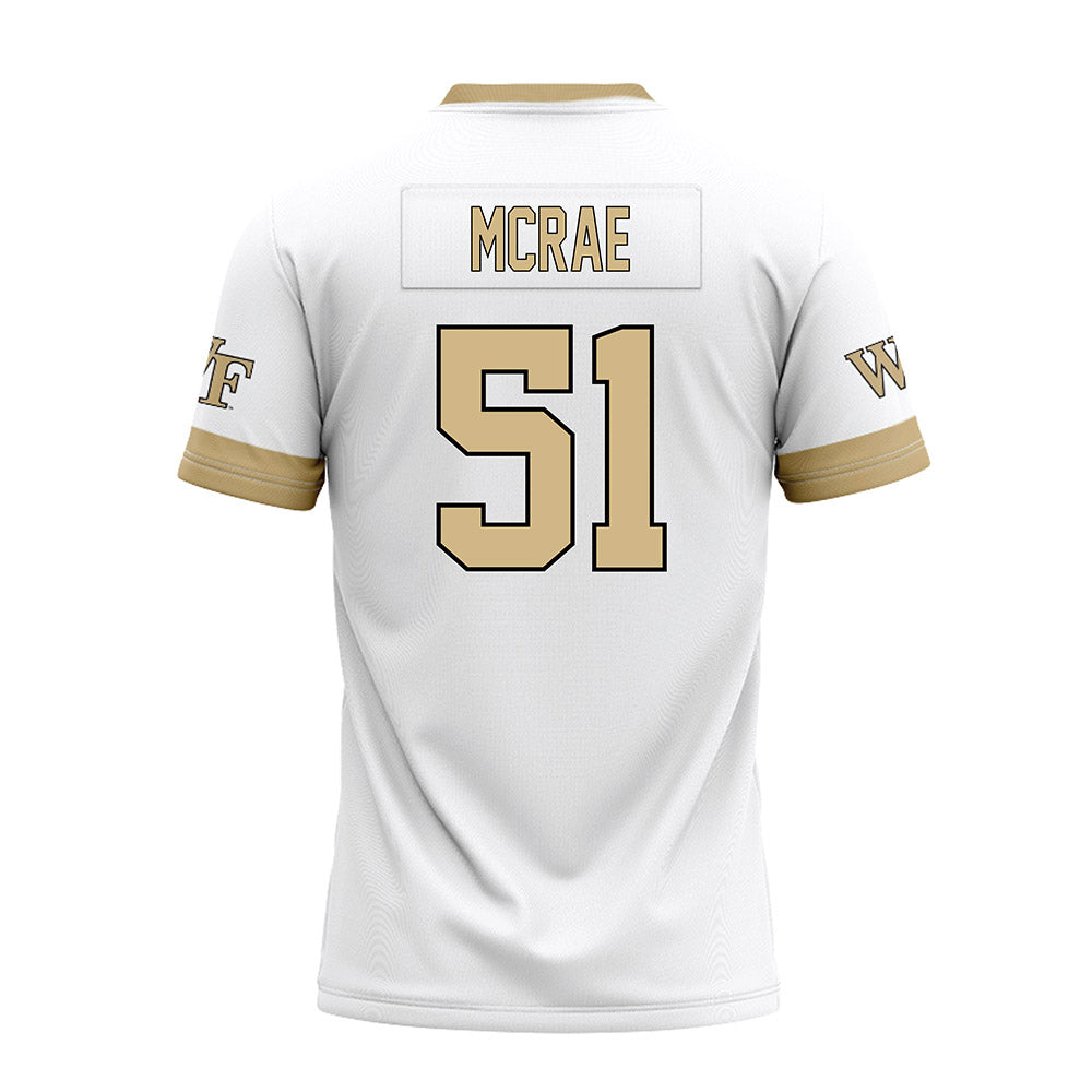 Wake Forest - NCAA Football : Devin McRae - White Premium Football Jersey-1