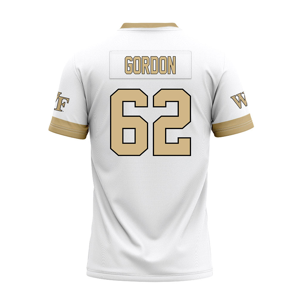 Wake Forest - NCAA Football : DeVonte Gordon - White Premium Football Jersey