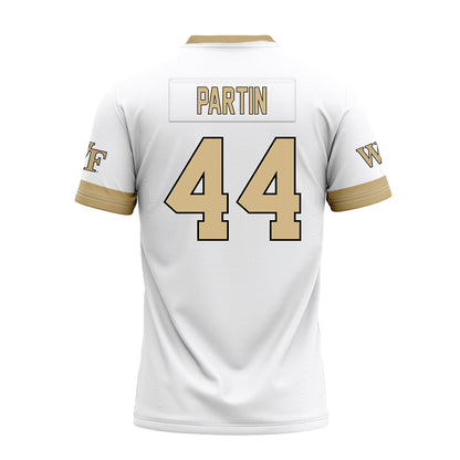 Wake Forest - NCAA Football : Monroe Partin - White Premium Football Jersey-1