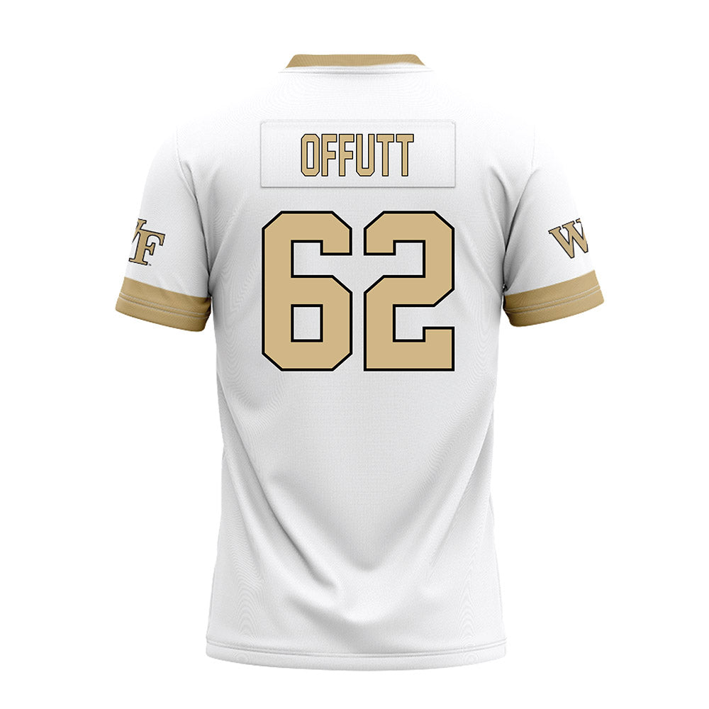 Wake Forest - NCAA Football : Jaishaun Offutt - White Premium Football Jersey-1