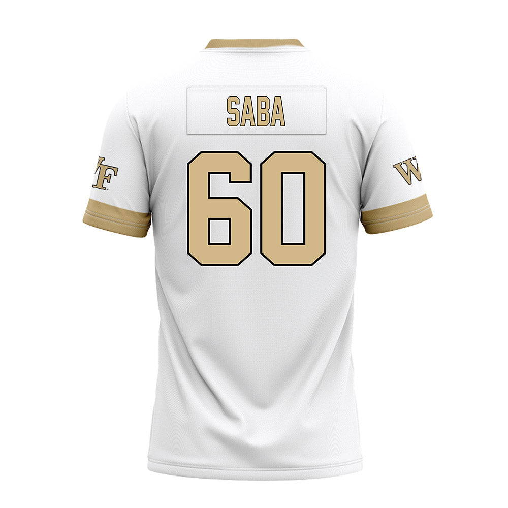 Wake Forest - NCAA Football : Will Saba - White Premium Football Jersey-1
