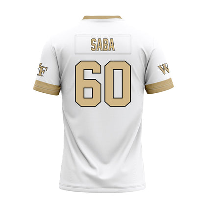 Wake Forest - NCAA Football : Will Saba - White Premium Football Jersey-1